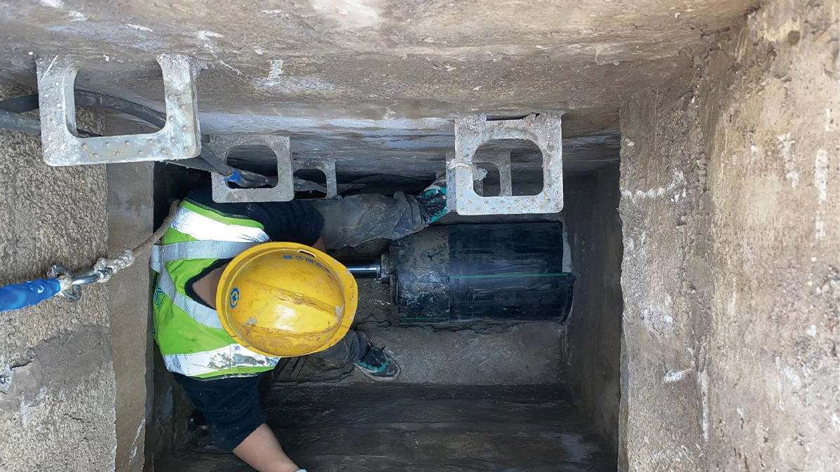 石拐HDPE短管内衬法